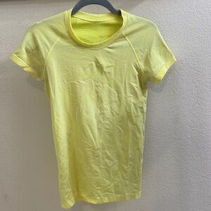lululemon athletica neon Yellow Swiftly tech tee